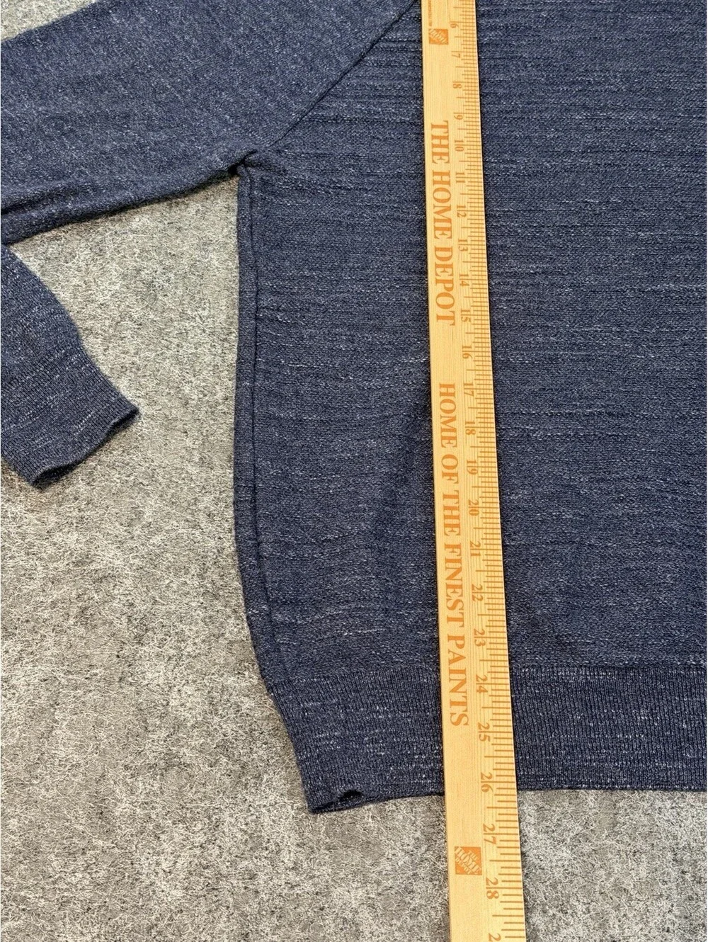 J.Crew Rugged Cotton Sweater Men’s M Slim Fit Heathered Indigo Blue C8445